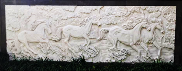 Marble wall mural