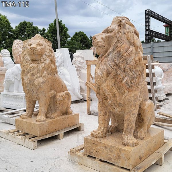 Beige Marble Lion