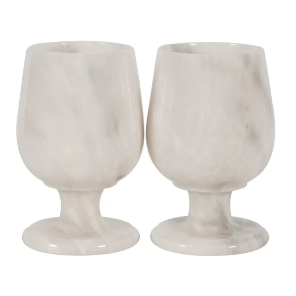 White Onyx Wine Glasses