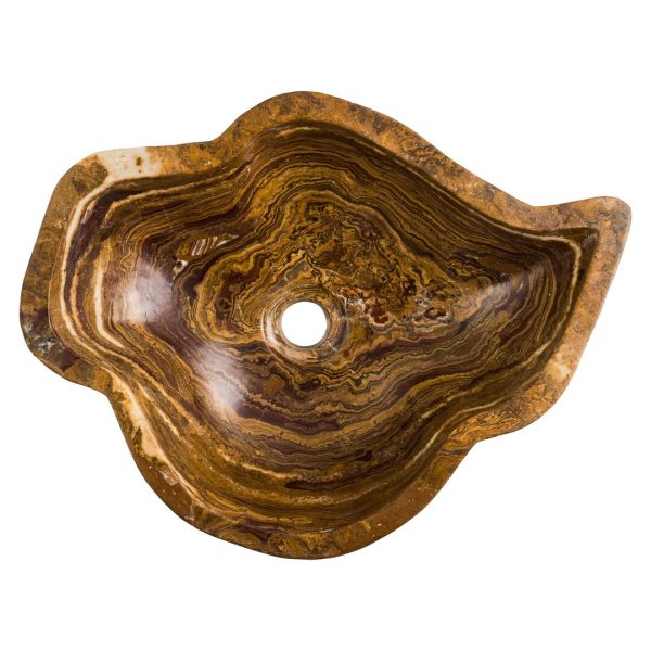Petrified Wooden Texture Onyx Sink